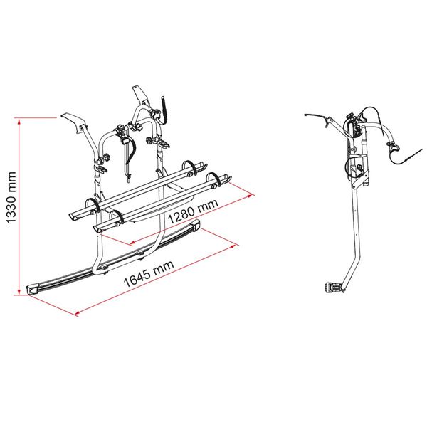Fiamma Carry-Bike Ford Custom V710 Deep Black (02096-34A)