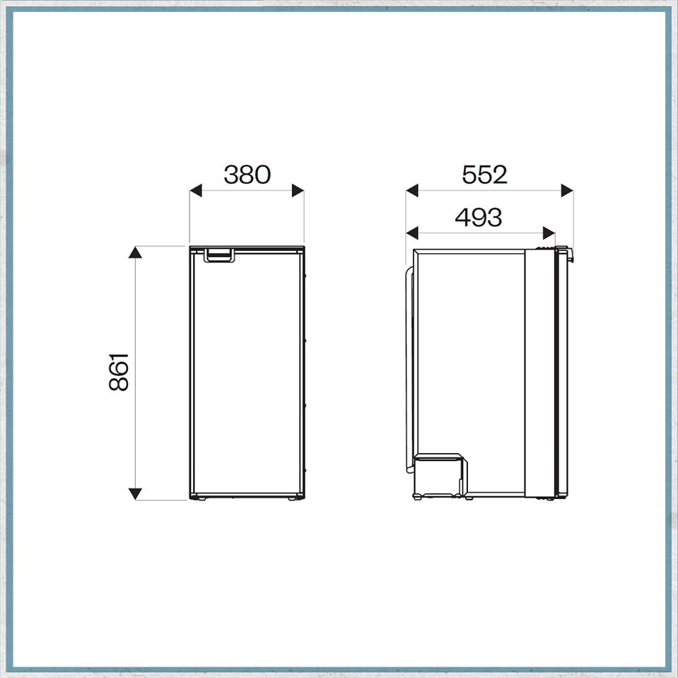 Indel B CR86 Compressor Fridge 12/24V-Camper Interiors