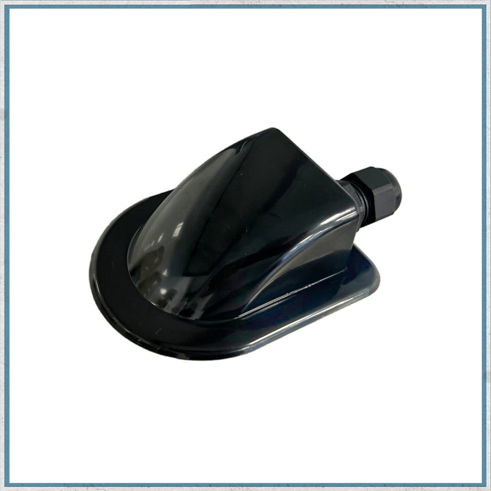 Black Solar Panel Waterproof Single Cable Entry Gland 4-9mm-Camper Interiors