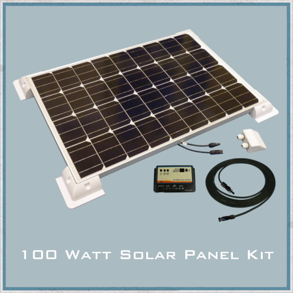 100W Solar Panel Caravan & Motorhome Kit-Camper Interiors