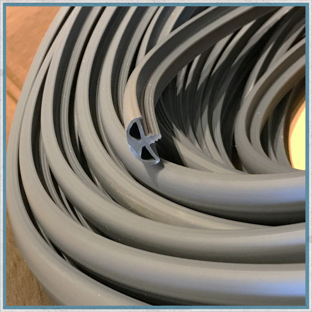 15mm Cushioned Double Lipped Knock-on Table Edge Trim