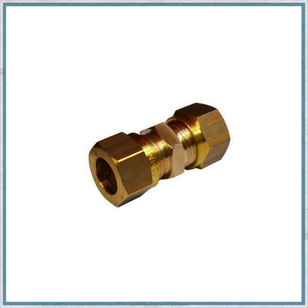 8mm STRAIGHT COMPRESSION EQUAL FITTING GAS TUBE CONNECTOR COPPER
