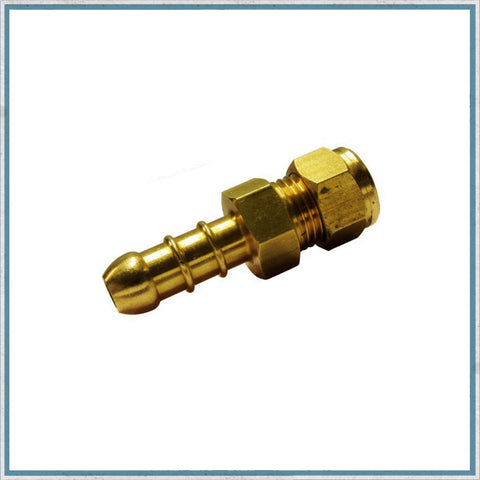 8mm Brass Nozzle for Flexible Gas Pipe for Camper Van, Motorhome & Caravan