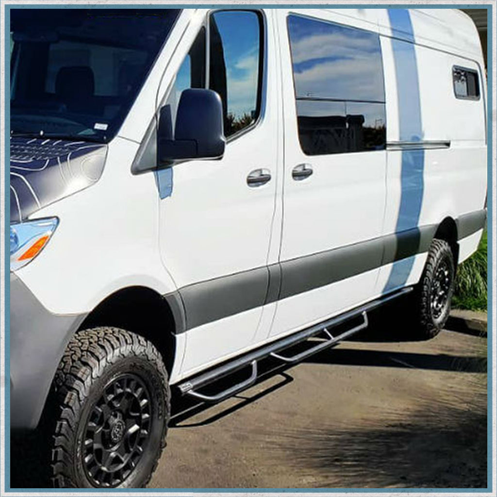 Aluminess Mercedes-Benz Sprinter - VW Crafter Nerf Bars-Camper Interiors
