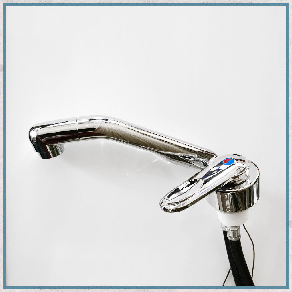Comet Florenz Smev Camper Van Motorhome Mixer tap with Microswitch, Tails & Adaptors-Camper Interiors