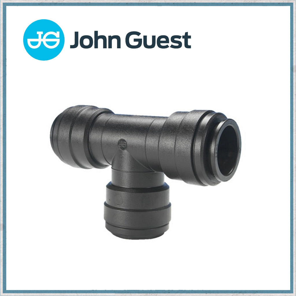 John Guest 12mm Push Fit Equal Tee-Camper Interiors