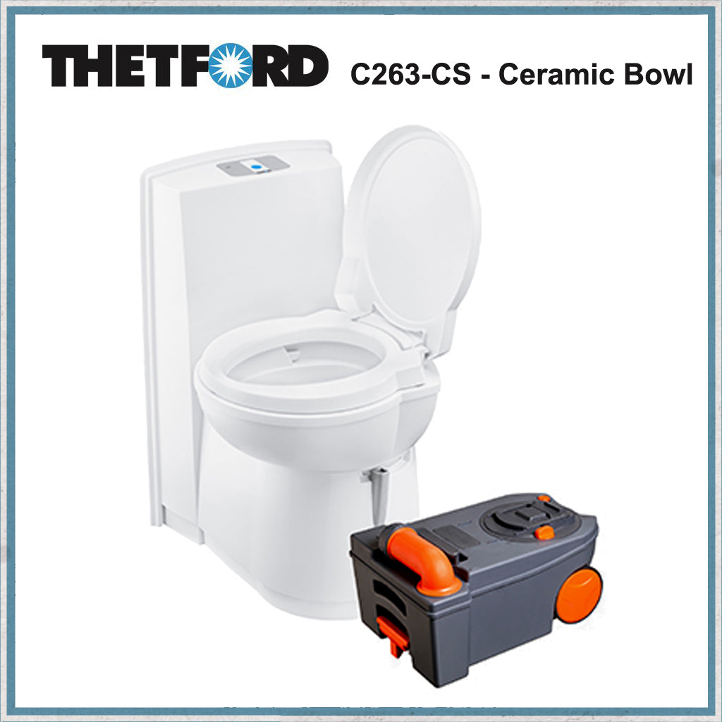 Thetford C263-CS - Ceramic Bowl Cassette Toilet Rear Console