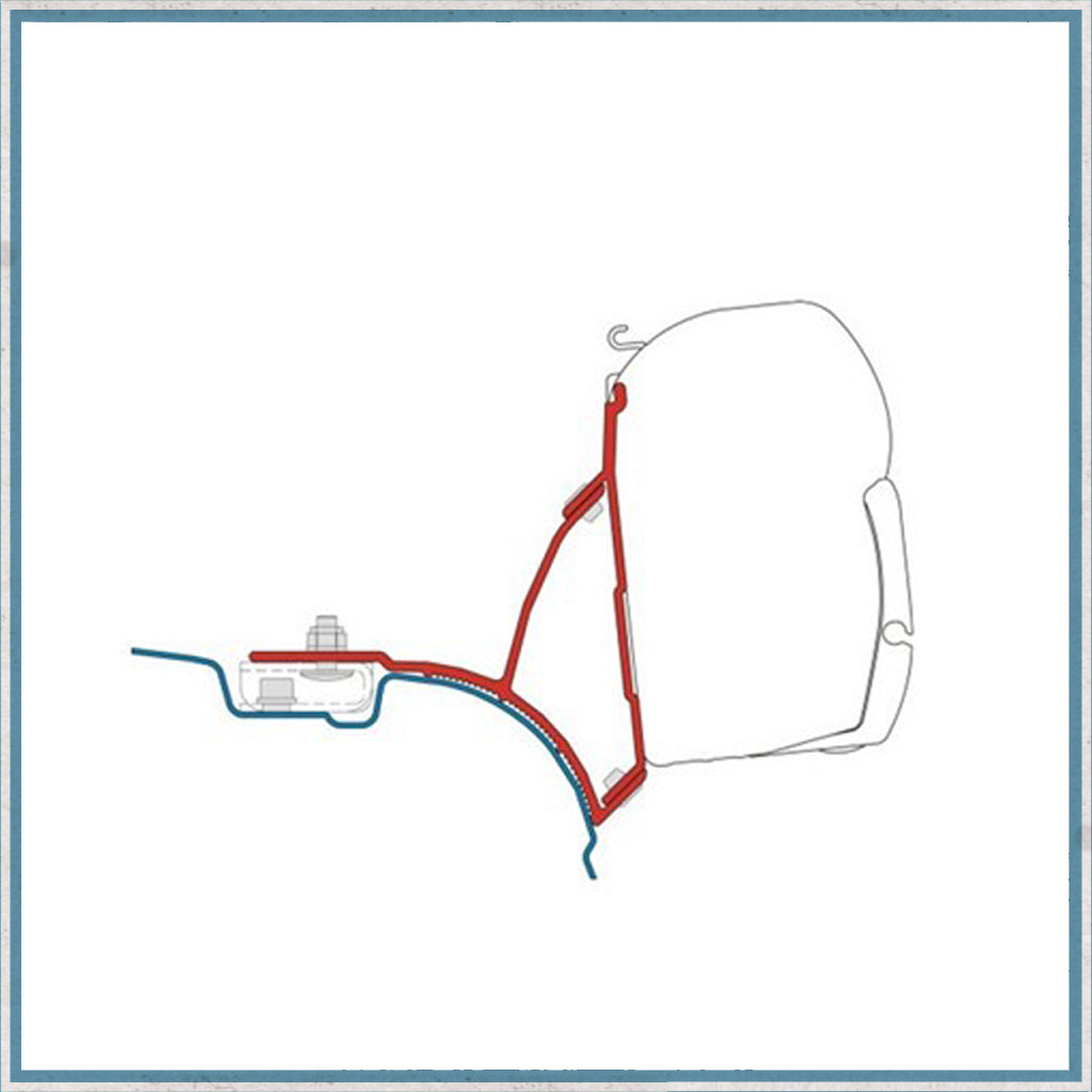 Fiamma F45S VW T5/T6 Awning Bracket 98655648 (RHD)-Camper Interiors