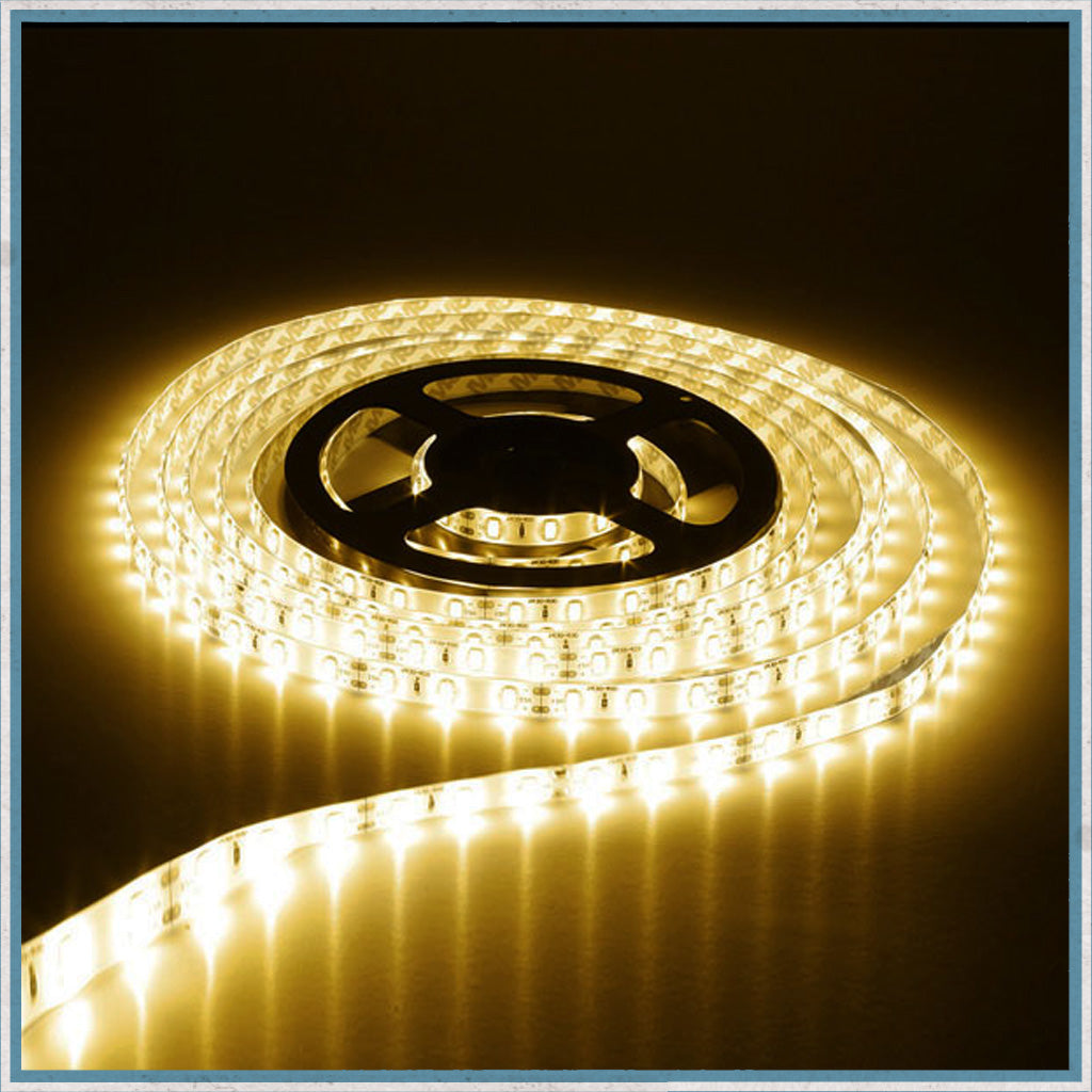12V Warm White 5 Metre LED Lighting Strip-Camper Interiors
