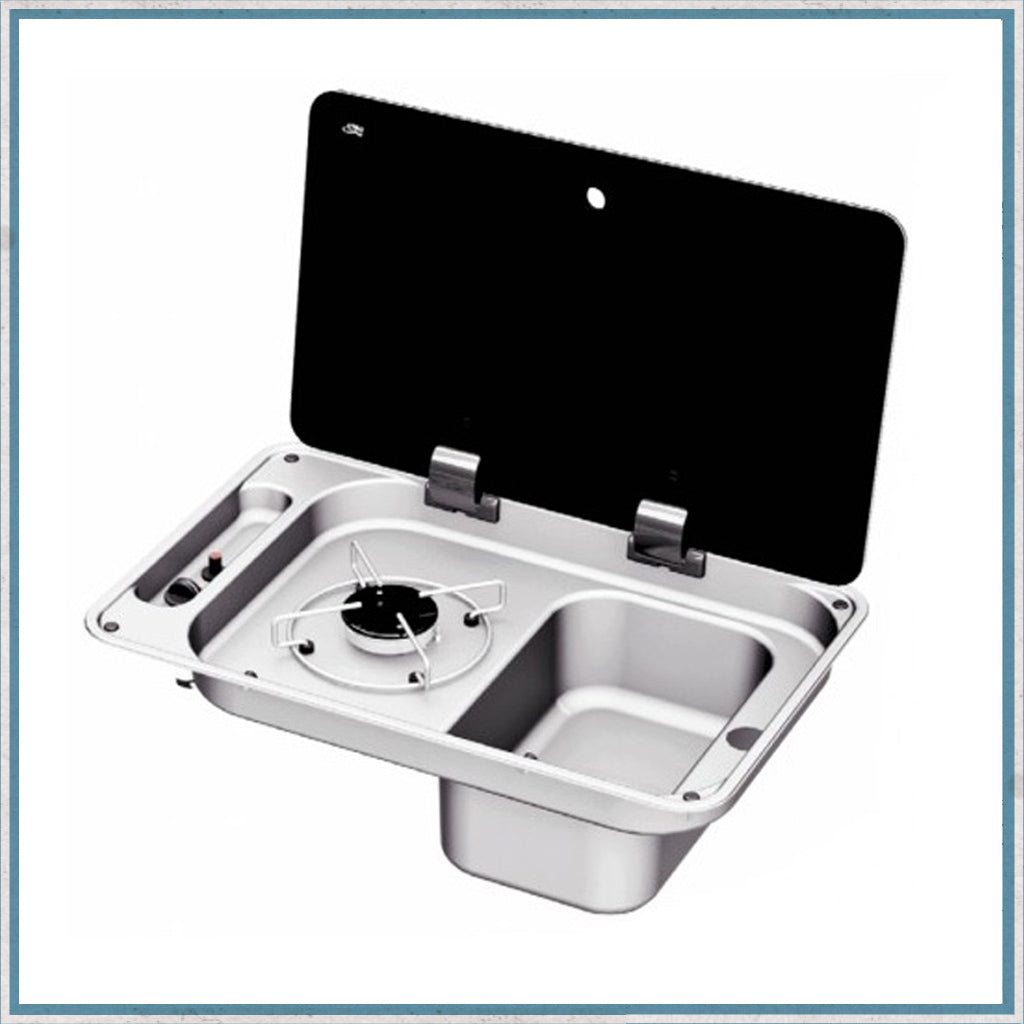 CAN FL1323/FL1324 Single Burner Hob/Sink Combination Unit-Camper Interiors