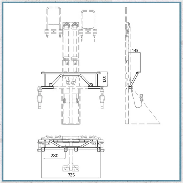 ISOFIX ONLY for Double Seat Frame for Sprinter Crafter Ducato & Boxer