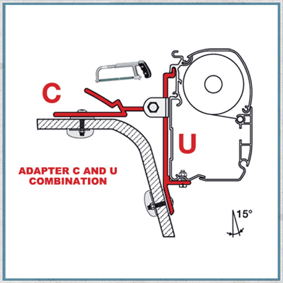 Fiamma adapters F45/F45S B/C/D/T/U-Camper Interiors