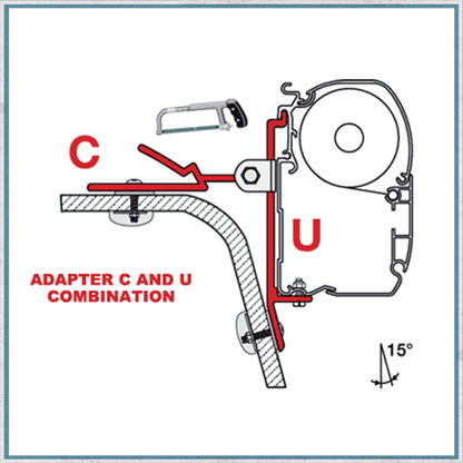 Fiamma adapters F45/F45S B/C/D/T/U-Camper Interiors