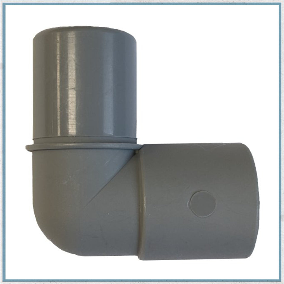 28mm 90º Rigid Pipe - 28mm Fitting Connector-Camper Interiors