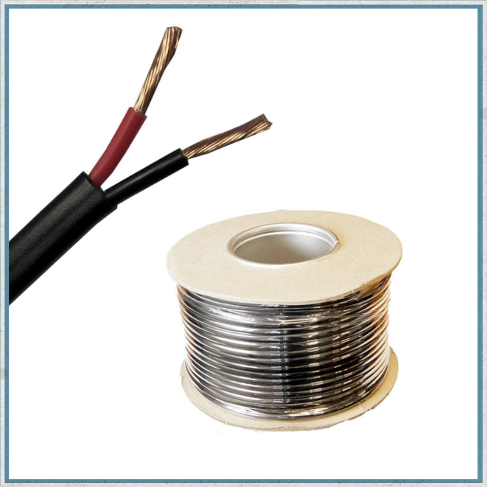 1mm 2 Core Flat Thin wall Auto Cable -Camper Interiors