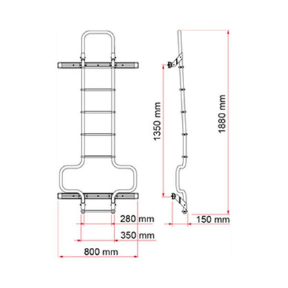 Fiamma DJ Ducato Ladder Deep Black (02426A09B)