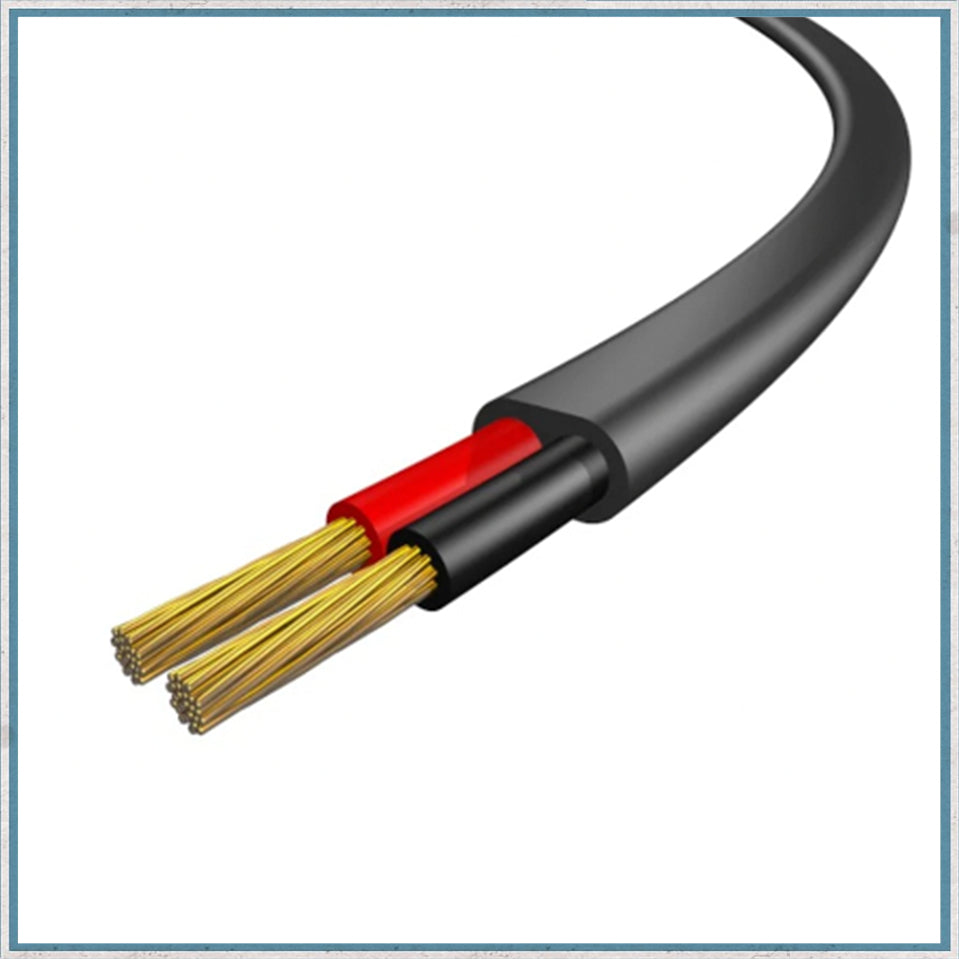 1mm 2 Core Flat Thin wall Auto Cable -Camper Interiors