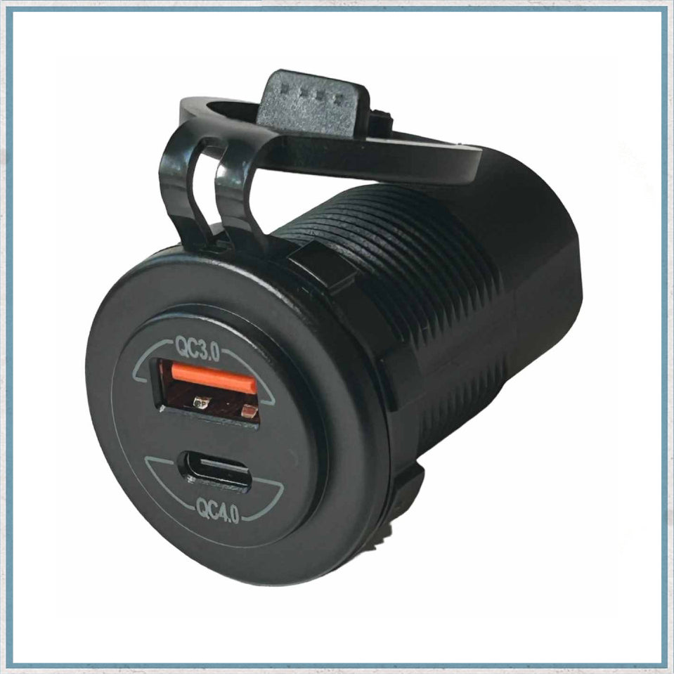 Fast Charge Waterproof USB Socket-Camper Interiors