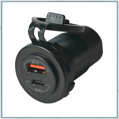 Fast Charge Waterproof USB Socket-Camper Interiors