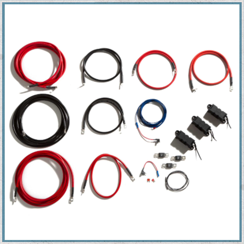 Clayton Power LPS II 5m Cable Kit For Alternator + Extra Cables for Super Charge-Camper Interiors