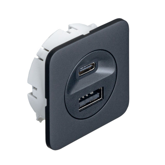 12V 2.8A Hafele USB A & C Charging Station-Camper Interiors