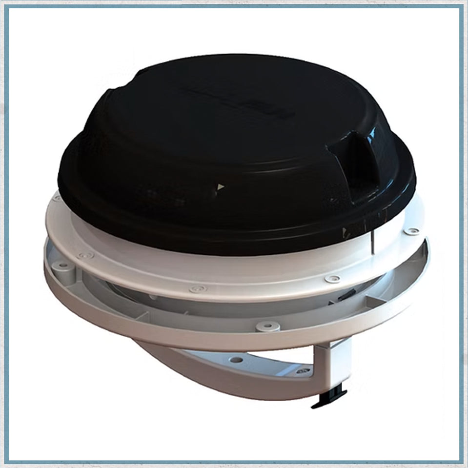 MaxxAir Maxxfan Dome (Black without LED)-Camper Interiors