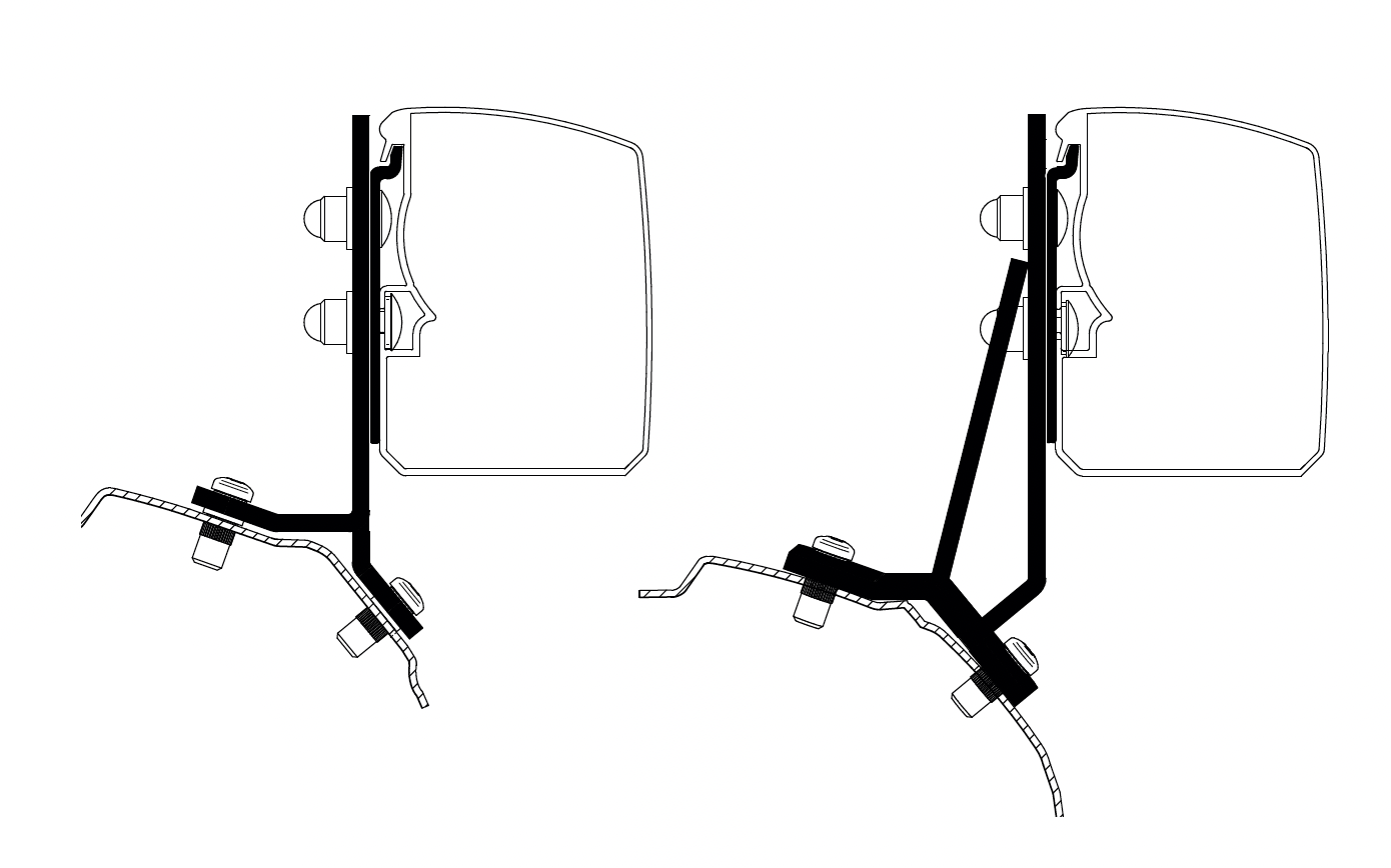 Thule Adapters for Thule 3200-Camper Interiors