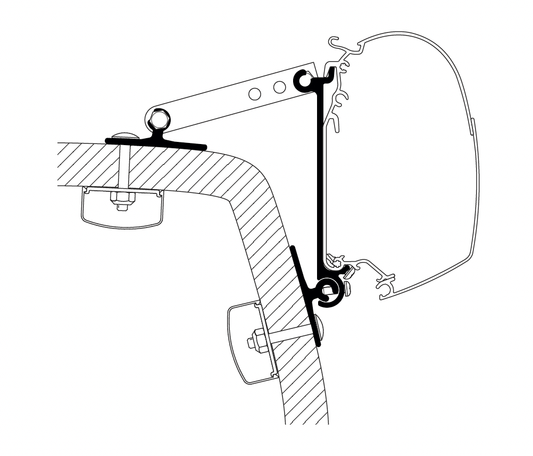 Thule Adapters for Wall Mounting - Universal-Camper Interiors