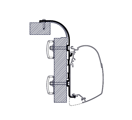 Thule Adapters for Wall Mounting - Manufacturer Specific-Camper Interiors