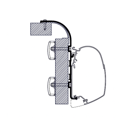 Thule Adapters for Wall Mounting - Manufacturer Specific-Camper Interiors