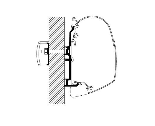 Thule Adapters for Wall Mounting - Manufacturer Specific-Camper Interiors