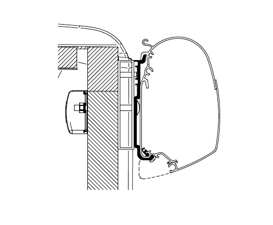 Thule Adapters for Wall Mounting - Manufacturer Specific-Camper Interiors