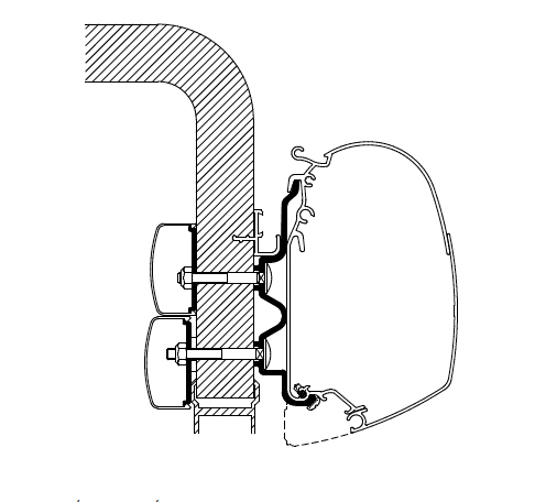 Thule Adapters for Wall Mounting - Manufacturer Specific-Camper Interiors