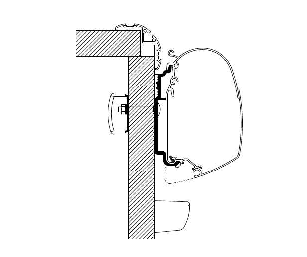 Thule Adapters for Wall Mounting - Manufacturer Specific-Camper Interiors