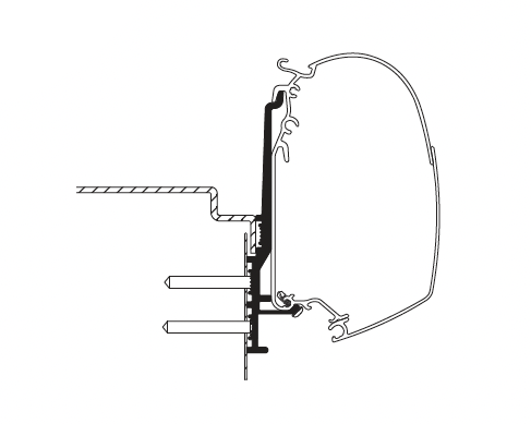 Thule Adapters for Wall Mounting - Manufacturer Specific-Camper Interiors