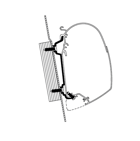 Thule Adapters for Wall Mounting - Van-Camper Interiors
