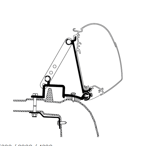 Thule Adapters for Wall Mounting - Van-Camper Interiors