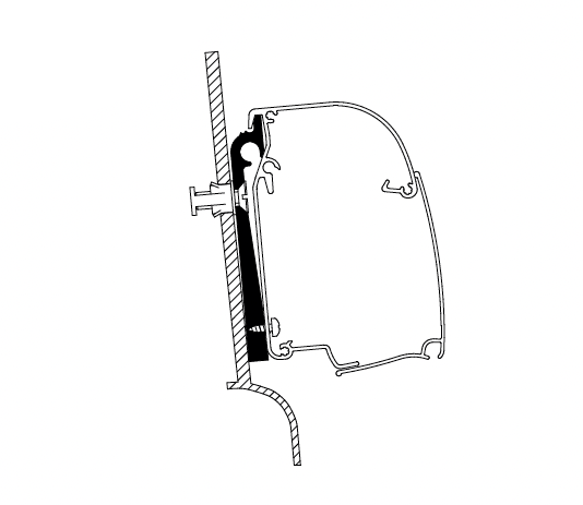 Thule Awning Adapters - Wall Mounted for Compact Vans-Camper Interiors