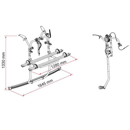 Fiamma Carry-Bike Ford Custom V710 Deep Black (02096-34A)