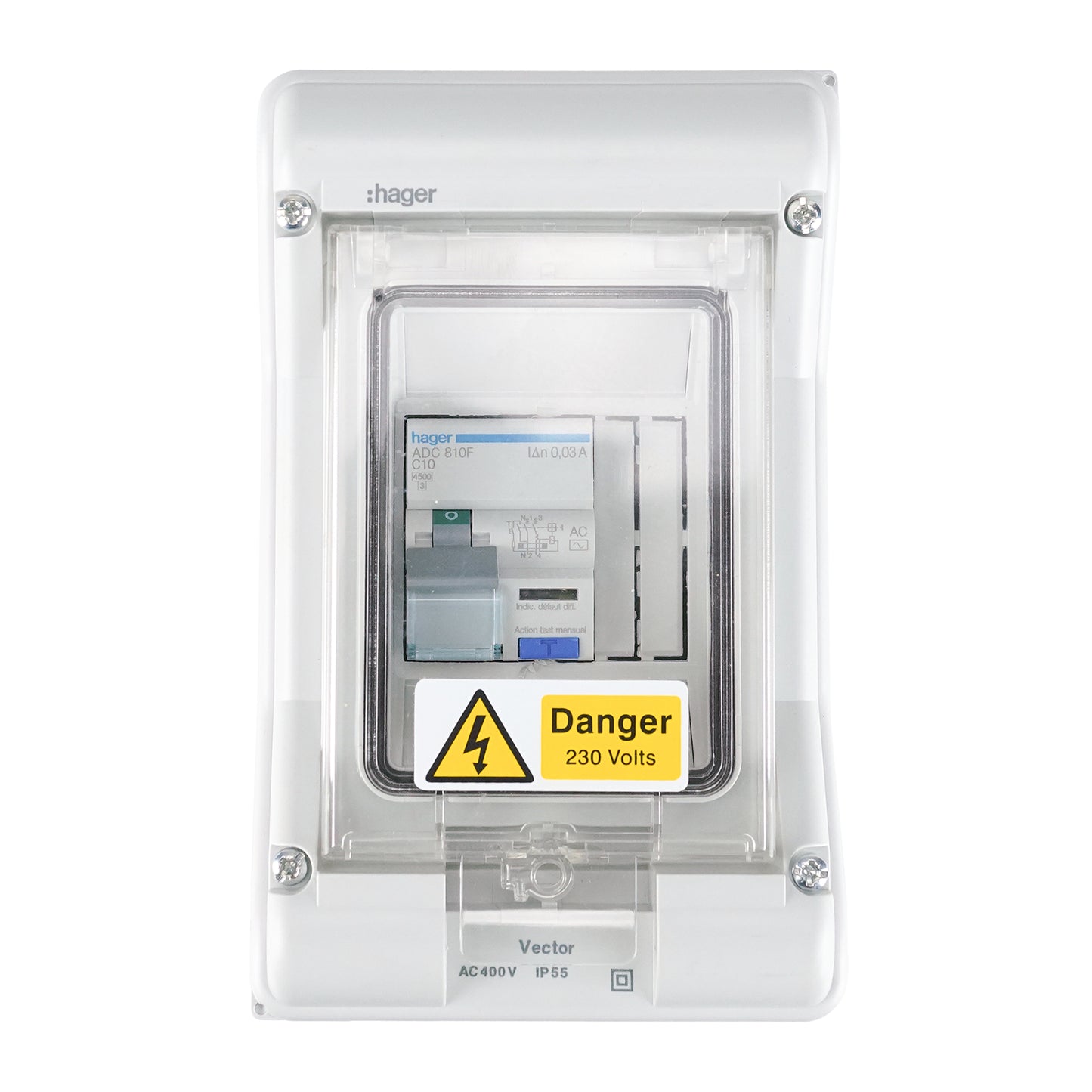 10A RCBO (C) in Enclosure
