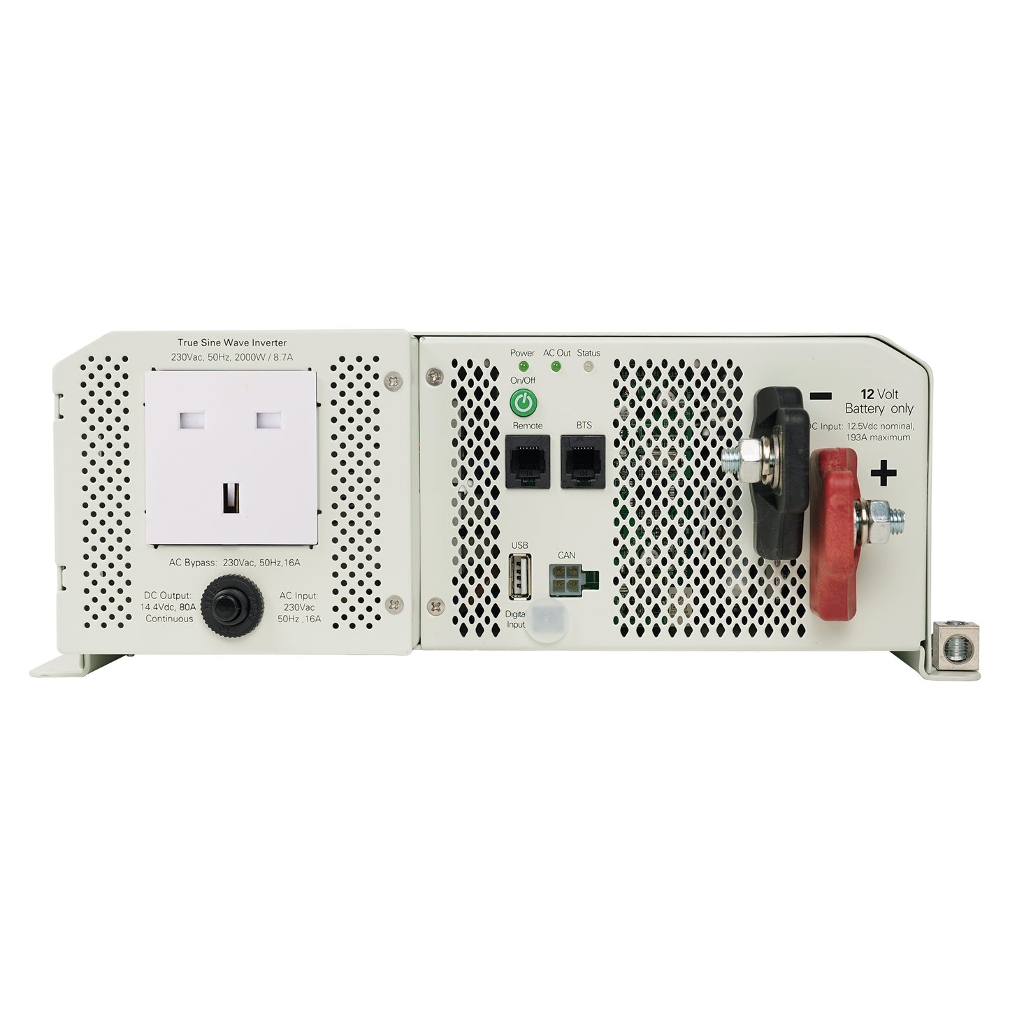 Bidirectional Combi Inverter/Charger 2000W/80A 12V