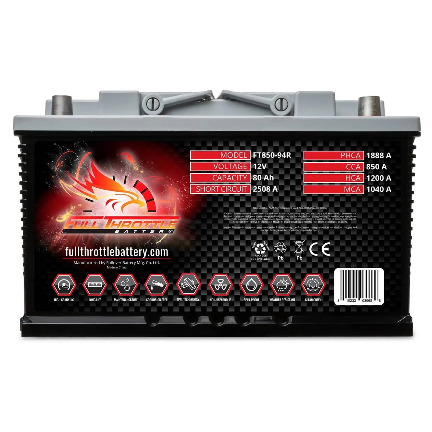 Full Throttle TPPL Battery FT850-94R