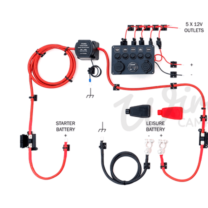 Wired Campers Starter Camper Electrical System - Split Charge & Pre-Wired 240V Mains