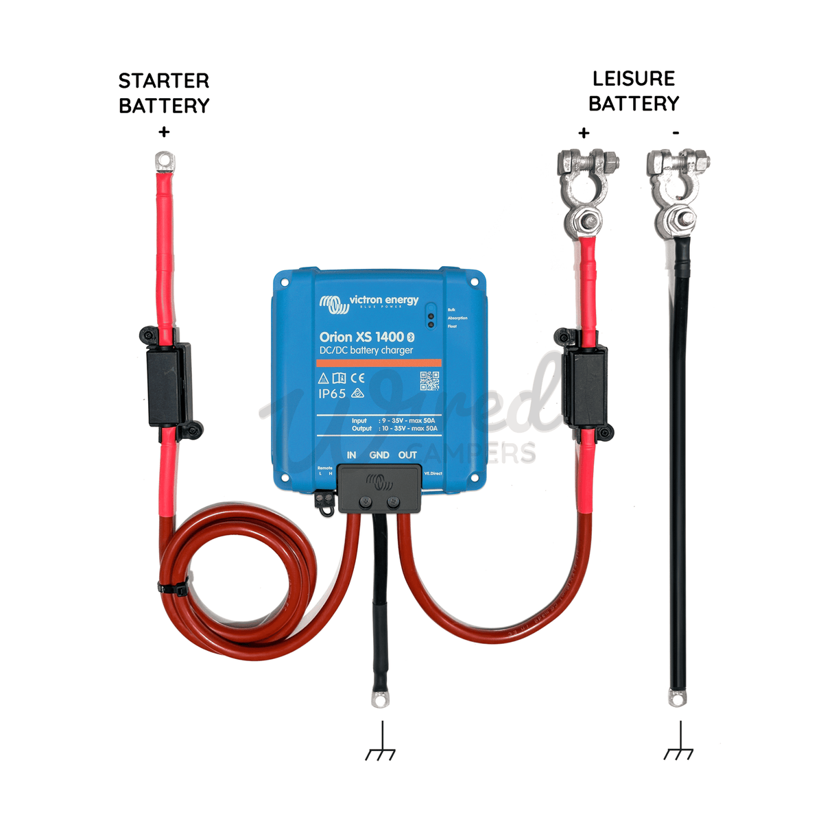 1M/3M/5M/10M Victron Orion XS 1400 50A DC-DC Charger Kit