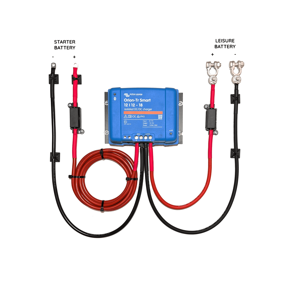 Wired Campers Starter Camper Electrical System - Victron 18A DC-DC & Pre-Wired 240V Mains
