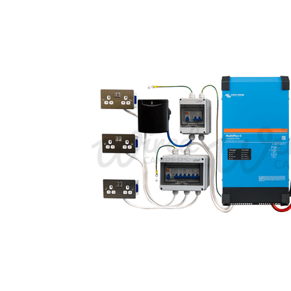 Victron Energy 3000VA Off Grid Mains Kit With Orion XS & SmartSolar - Multiplus-II 12/3000/120