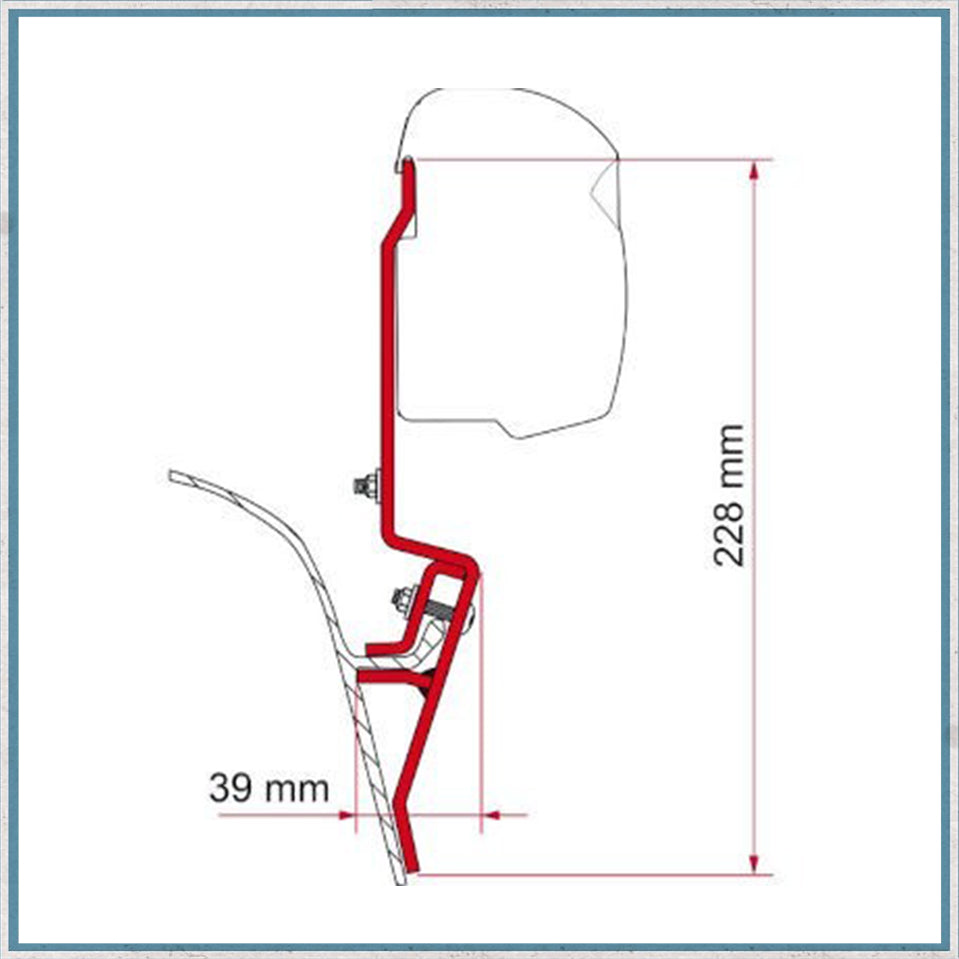 Fiamma F45/F43 Adapter Kits for VW Vans (Various options available for different vehicles)-Camper Interiors