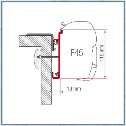 Fiamma F45 Adapter Kits for Motorhomes (Various options available for different vehicles)-Camper Interiors