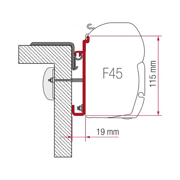 Fiamma F45 Adapter Kits for Motorhomes (Various options available for different vehicles)-Camper Interiors