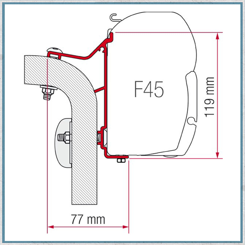 Fiamma F45 Adapter Kits for Motorhomes (Various options available for different vehicles)-Camper Interiors